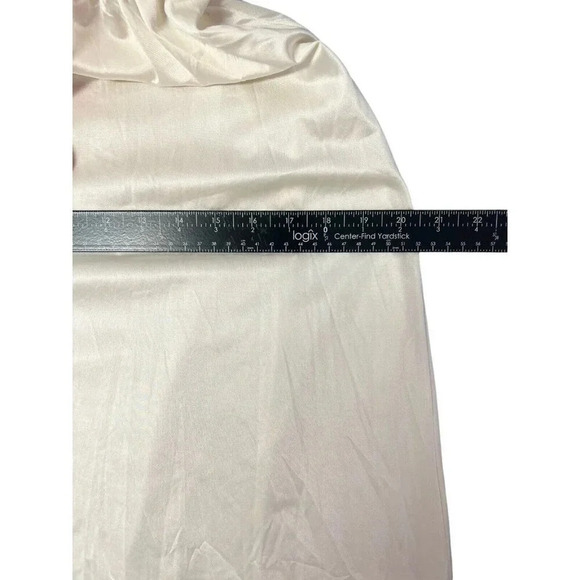 Vtg Long Nightgown Nylon Lingerie Feminine Sissy Lolita Flower Embroidered Small - Picture 13 of 16